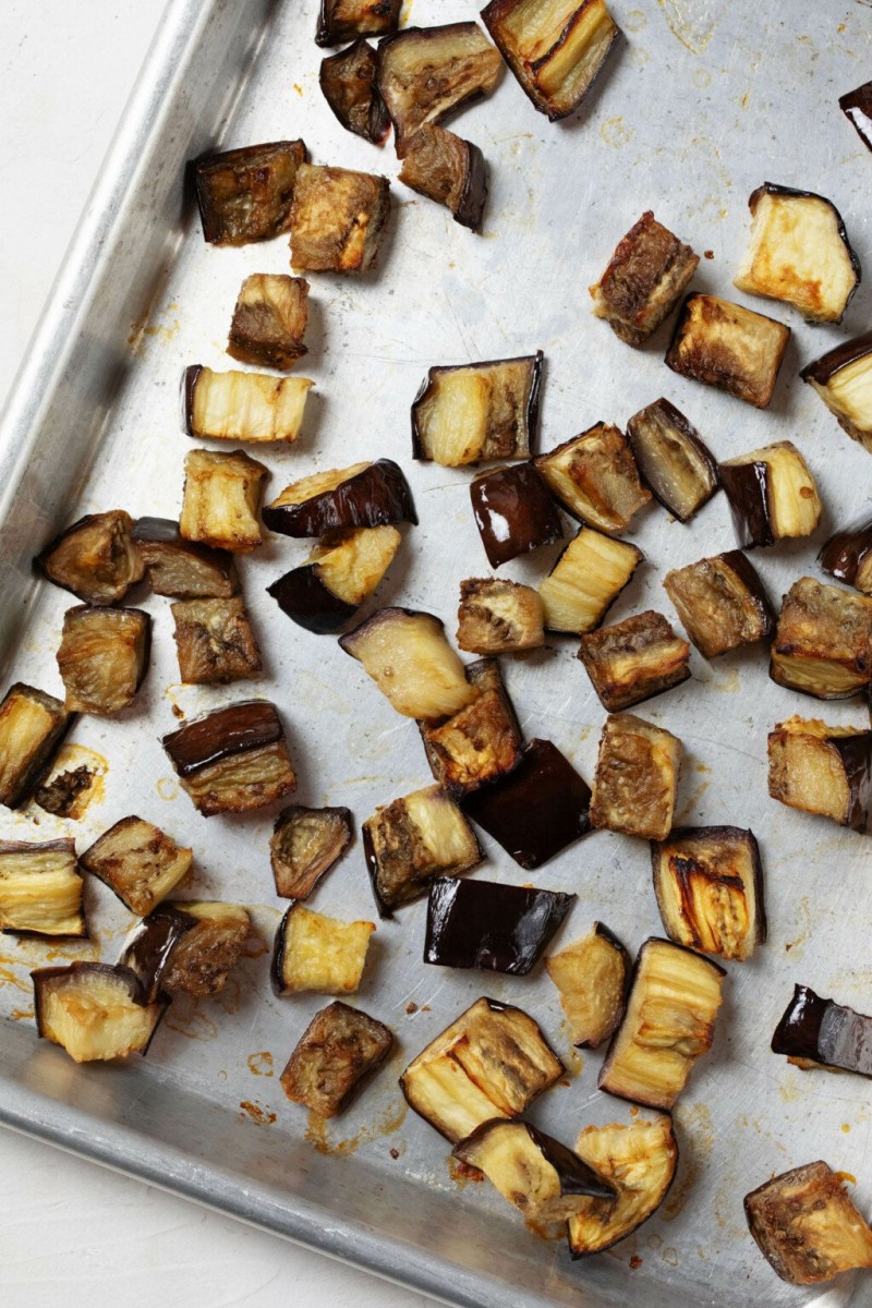 20231023_653625fb123cf Oven Roasted Eggplant Cubes with Balsamic Vinegar