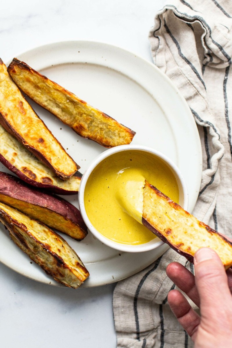 20240624_667936f294b7b Simple Roasted Japanese Sweet Potato Wedges